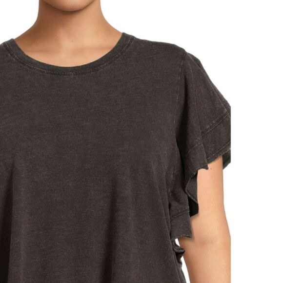 WOMENS Plus Size Flutter Sleeve Knit Top T-Shirt Blouses 2-Pack Size XXL - Picture 8 of 14